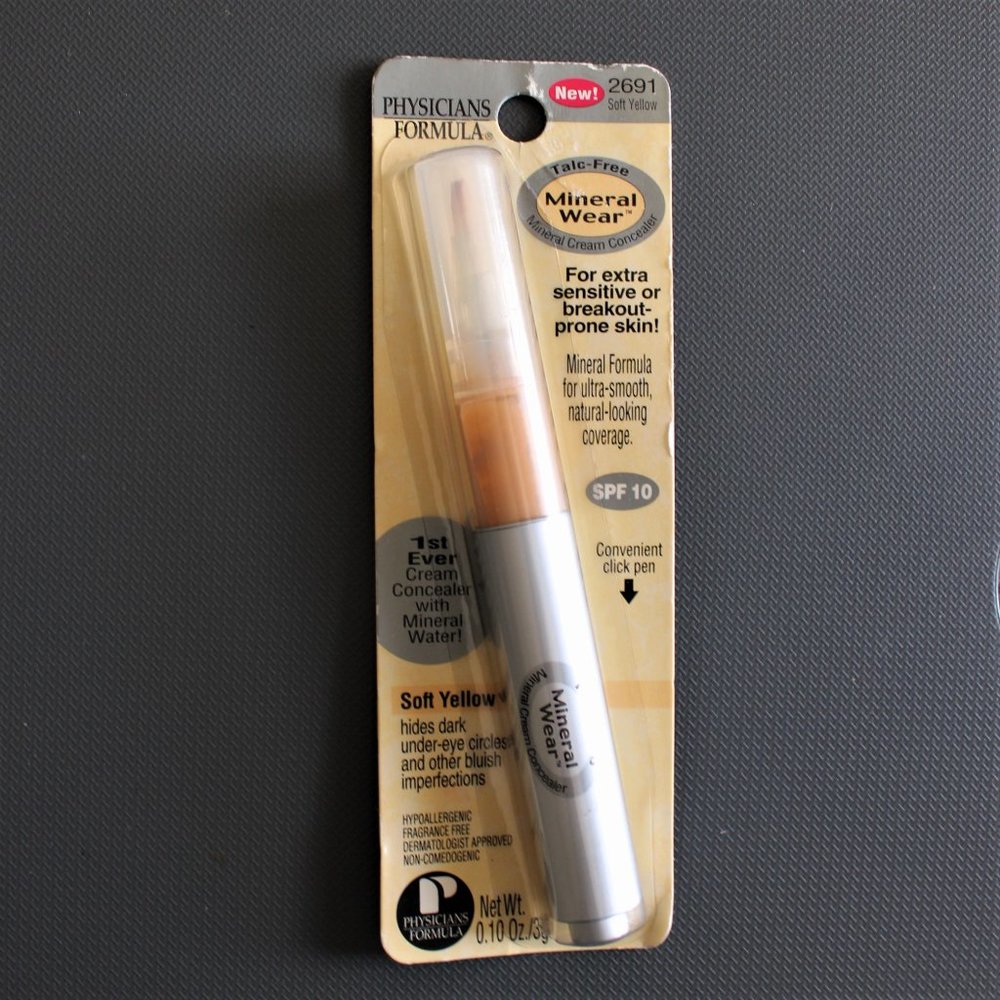 Physicians Formula Mineral Wear Cream Concealer Soft Yellow